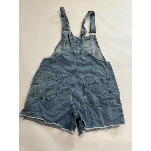 Rag & Bone Patched Short Dungaree in Crystal Wash - Picture 4 of 6